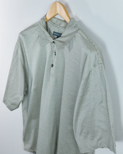 90s Nike Golf White/Navy Polo (XL)