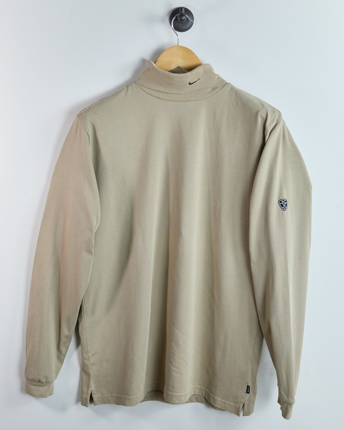 90s Nike Golf Beige Long Sleeve Turtle Neck (L)