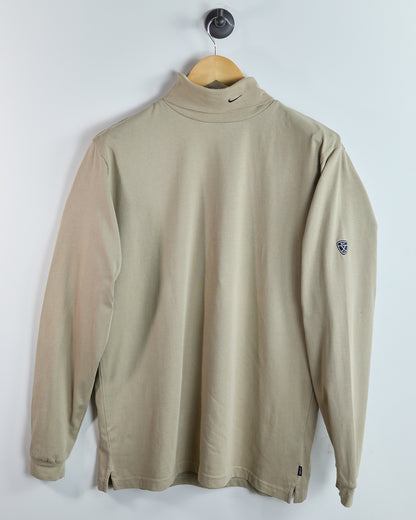 90s Nike Golf Beige Long Sleeve Turtle Neck (L)