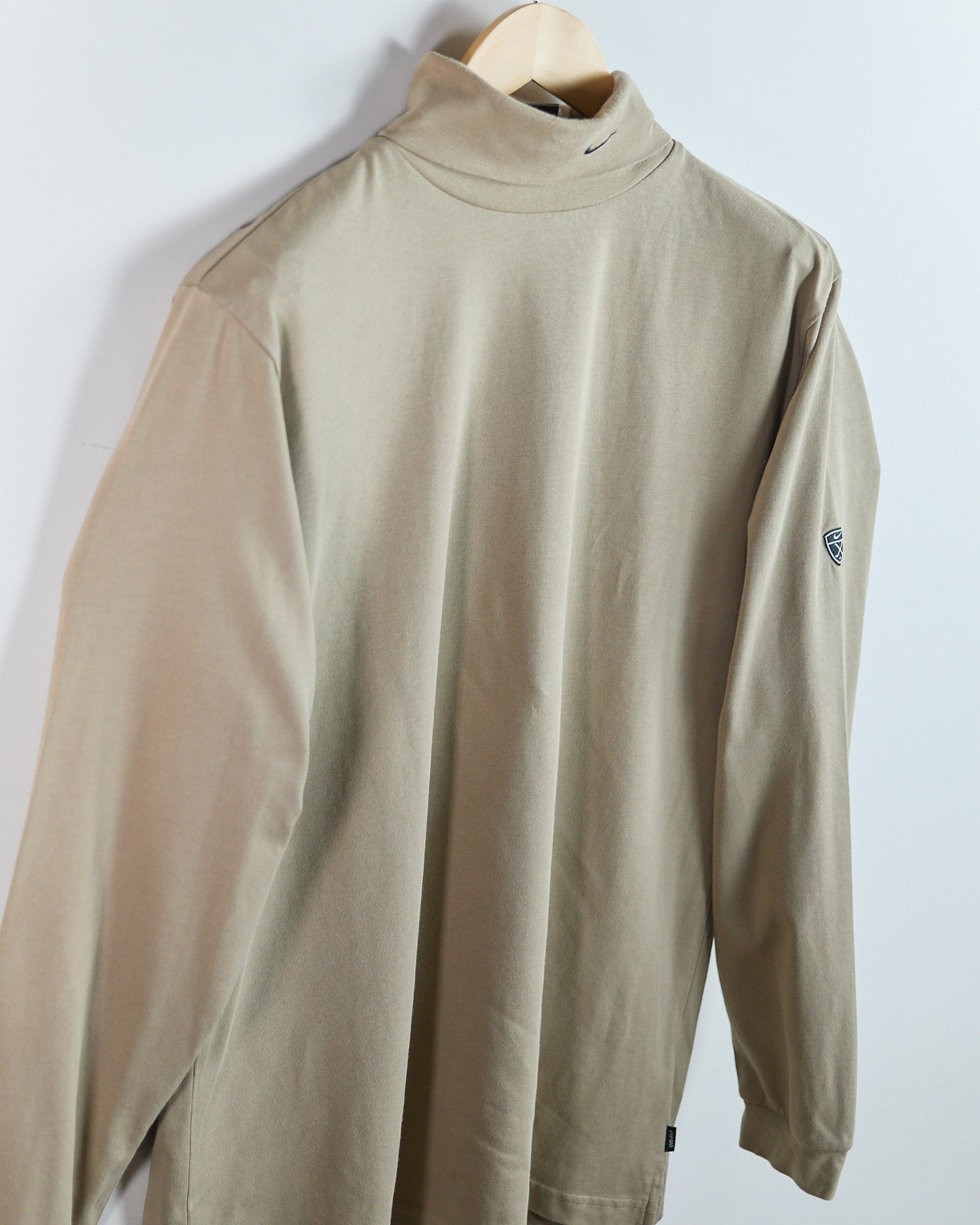90s Nike Golf Beige Long Sleeve Turtle Neck (L)