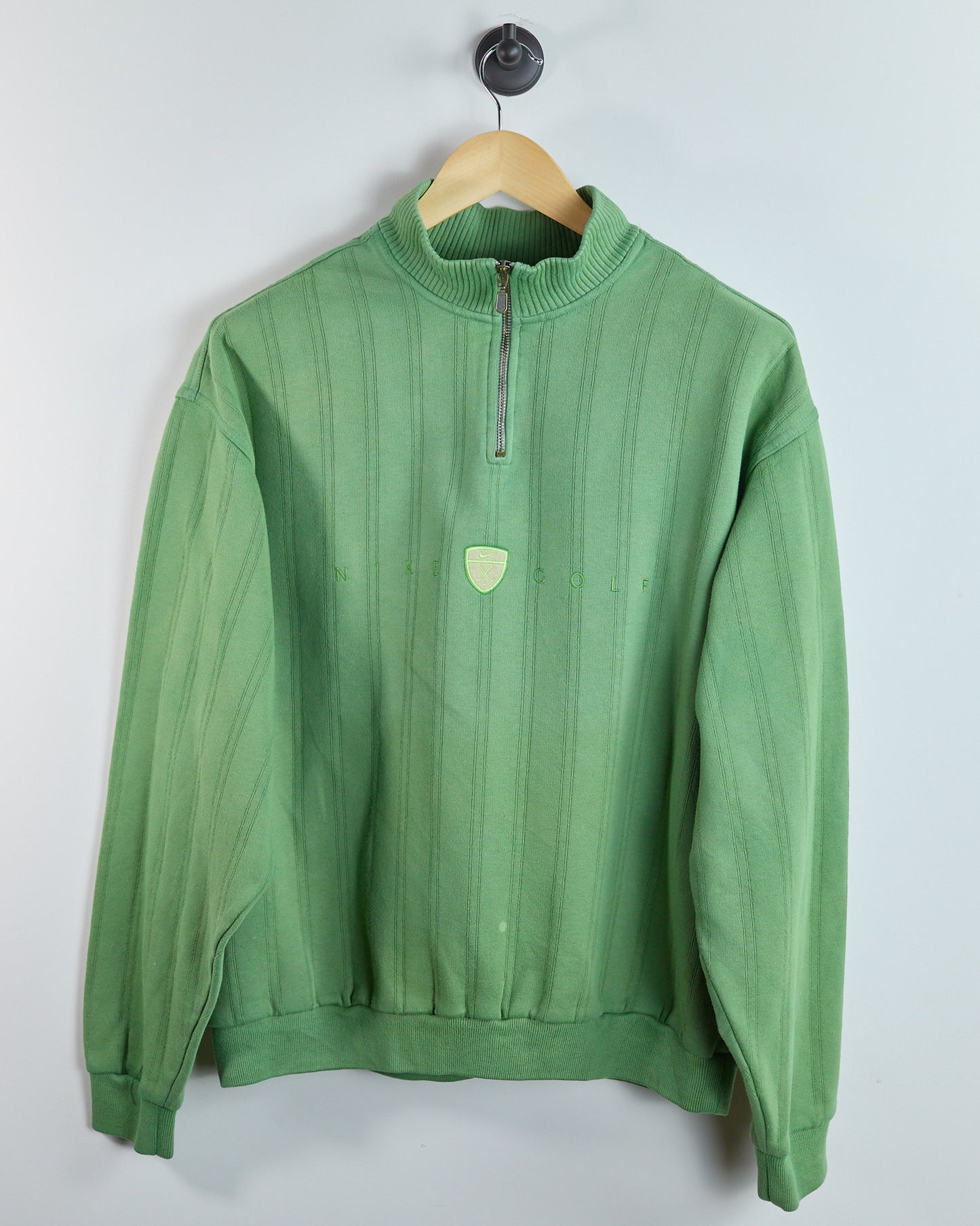90s Nike Golf Green Quarter Zip Fleece (L)