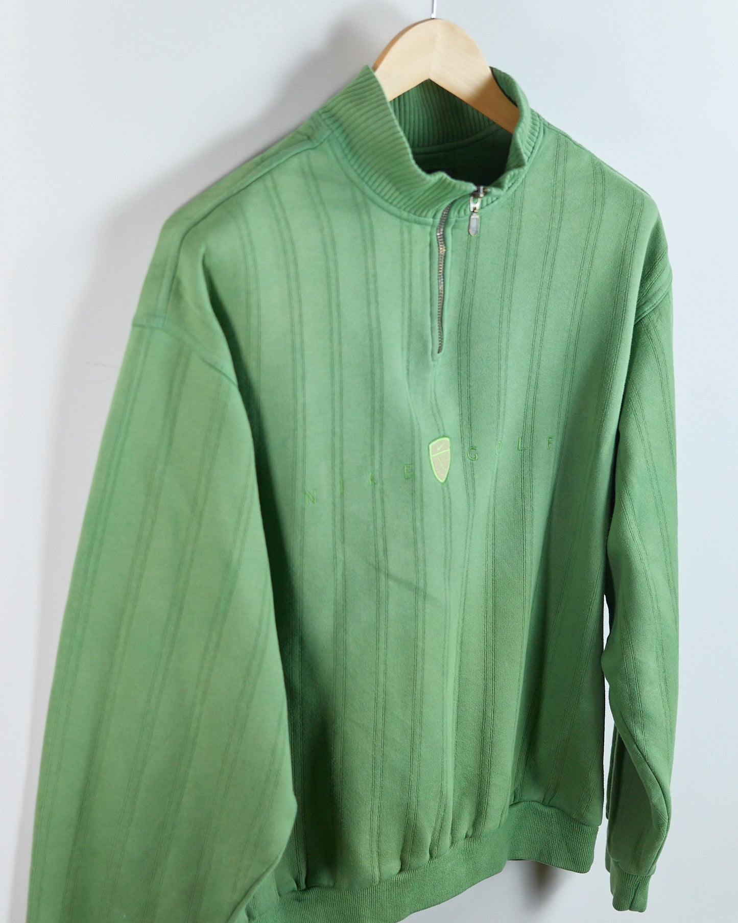 90s Nike Golf Green Quarter Zip Fleece (L)