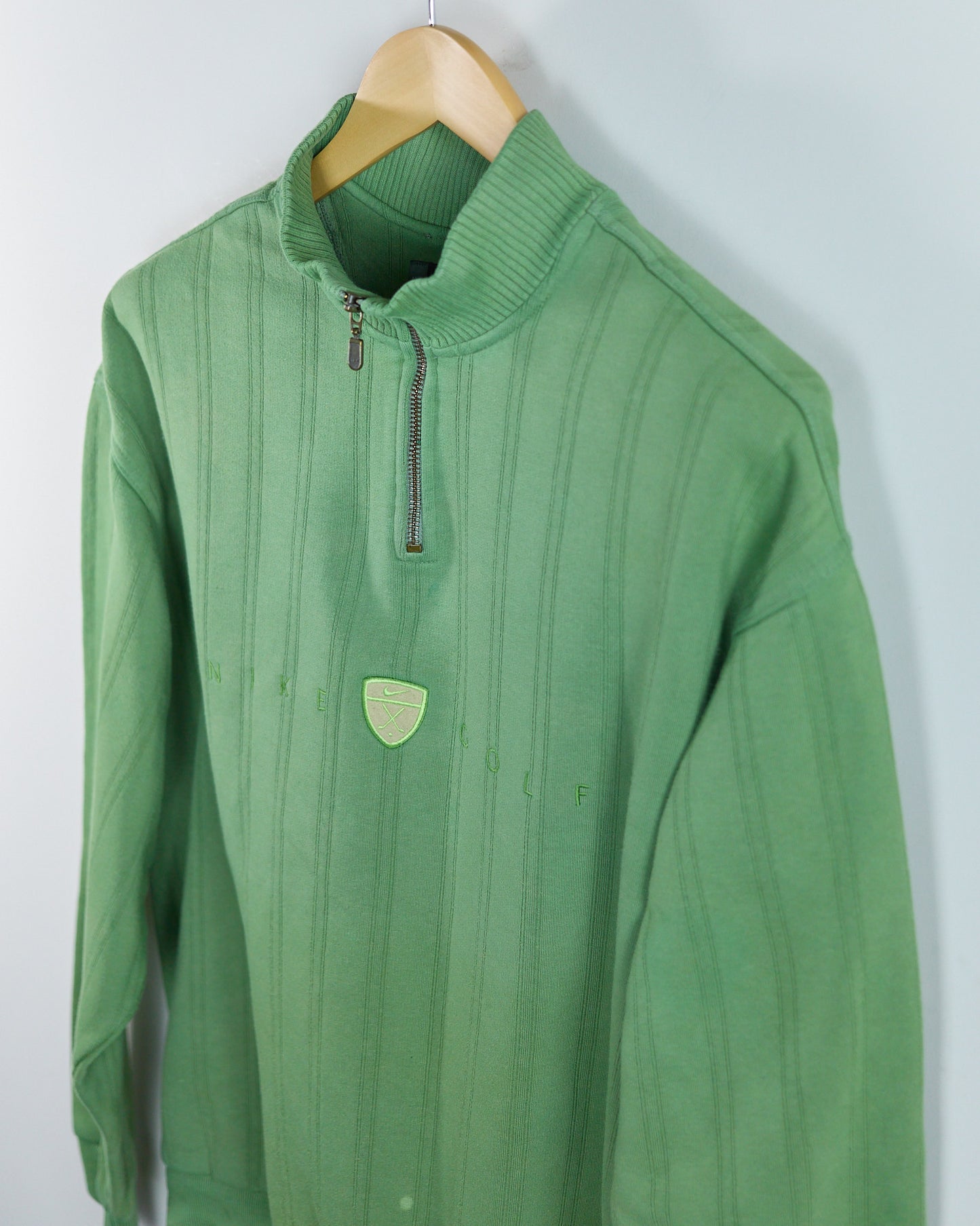 90s Nike Golf Green Quarter Zip Fleece (L)