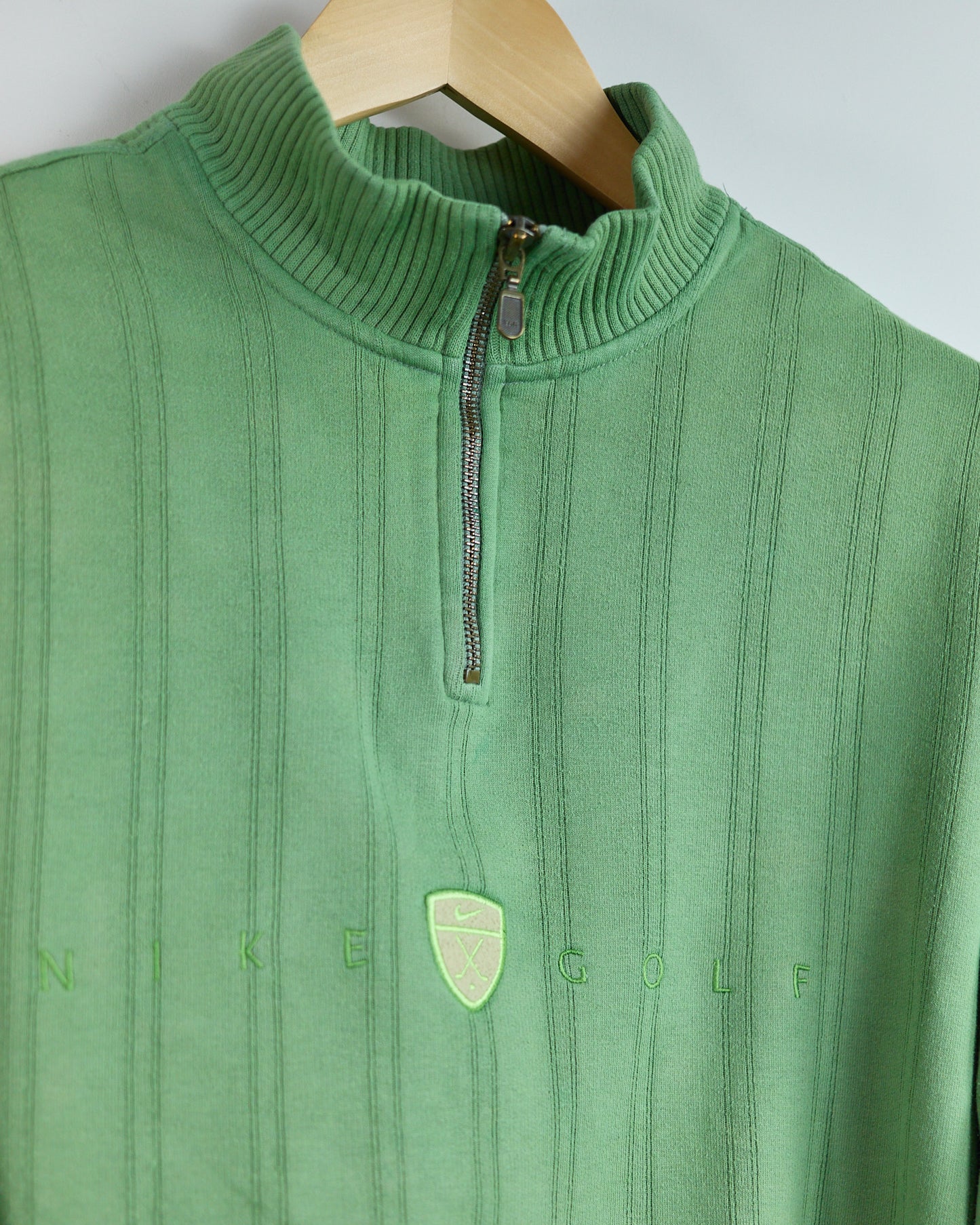 90s Nike Golf Green Quarter Zip Fleece (L)