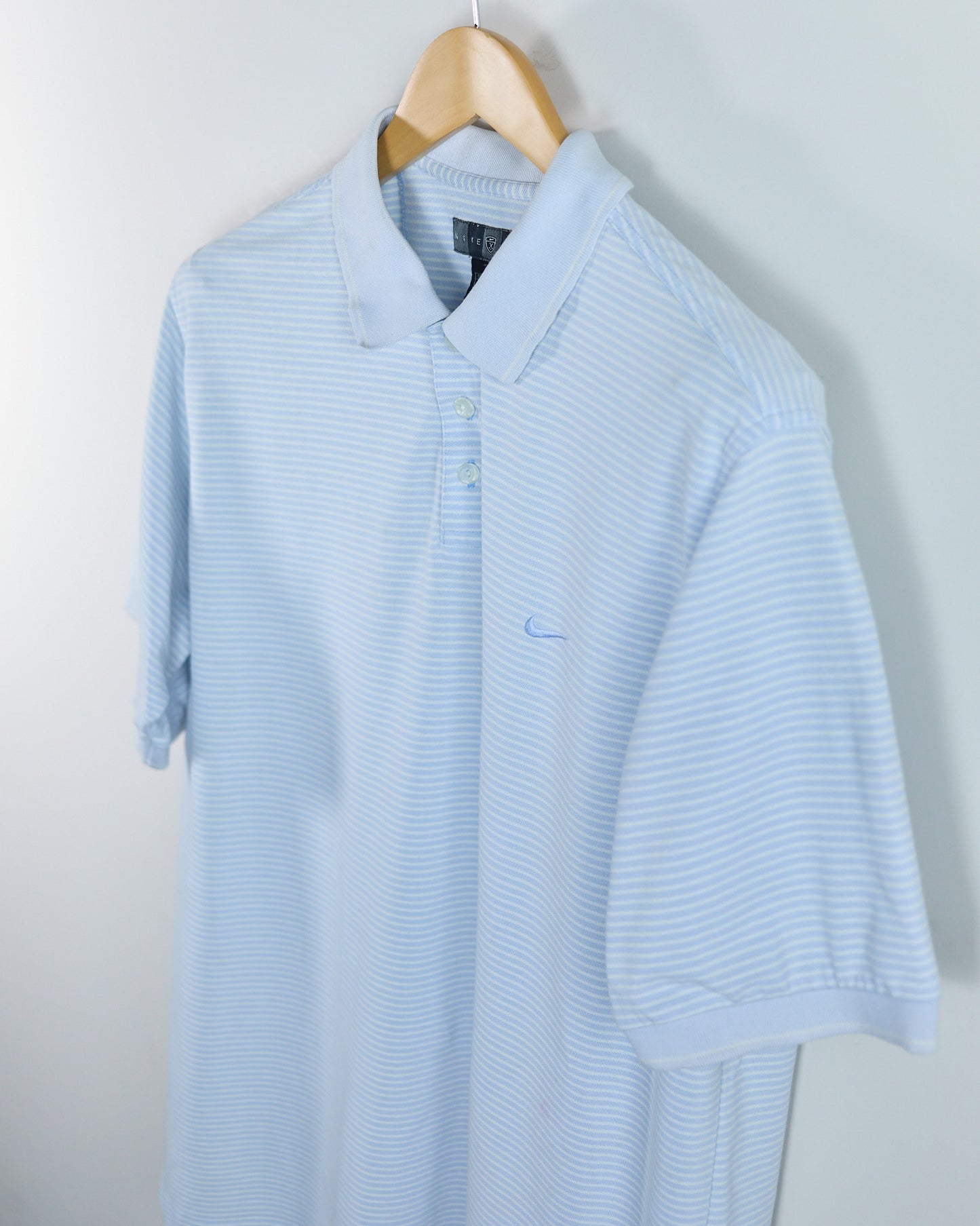 90s Nike Golf Blue/White Polo (XL)