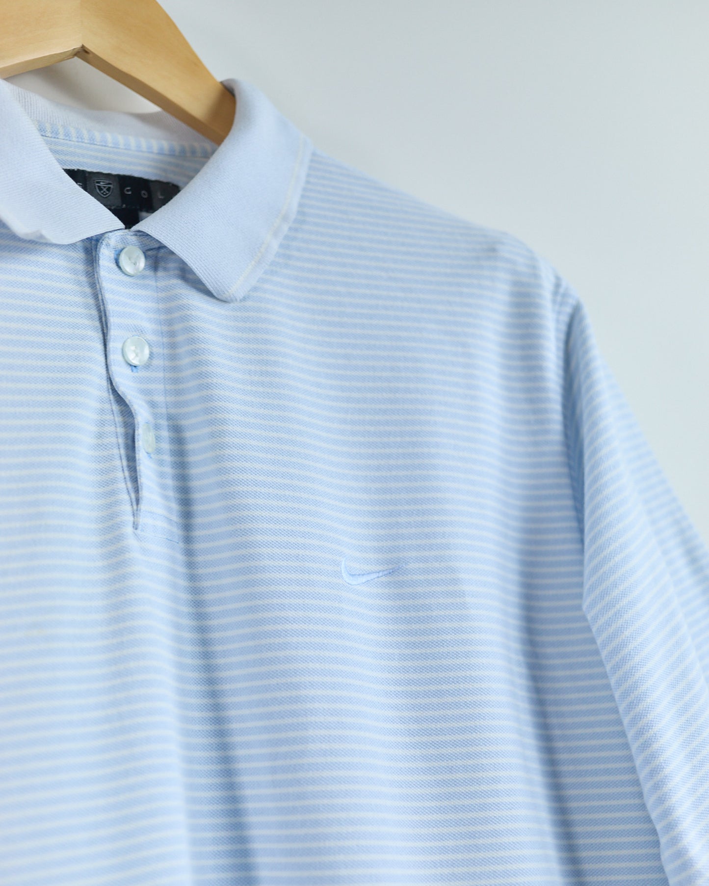 90s Nike Golf Blue/White Polo (XL)