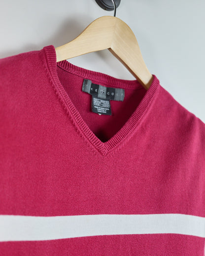 90s Nike Golf Red/White V Neck Knit Vest (L)