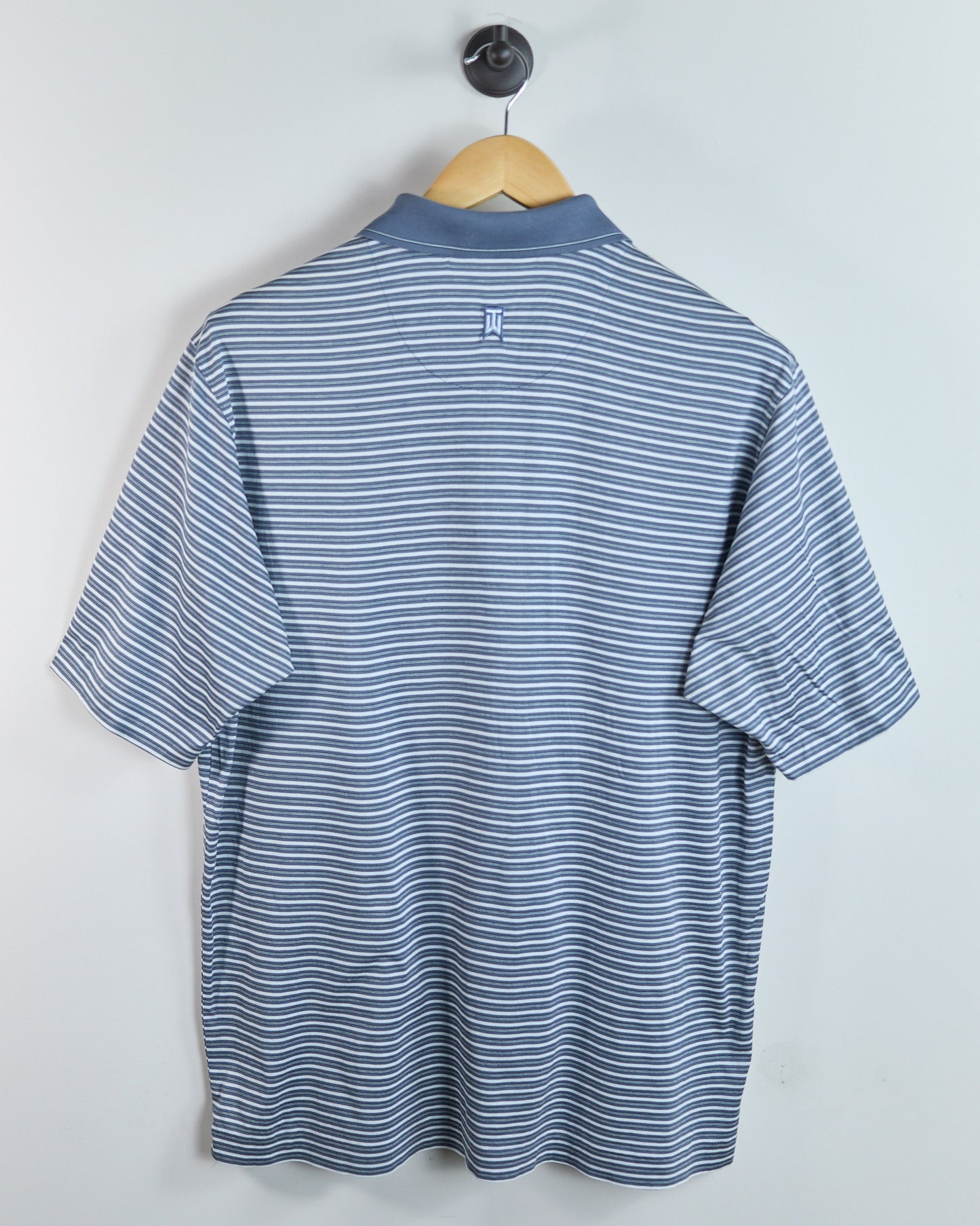 90s Nike Golf Tiger Woods White/Blue Polo (L)