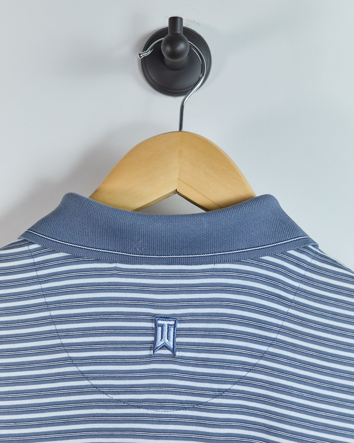 90s Nike Golf Tiger Woods White/Blue Polo (L)