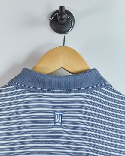 90s Nike Golf Tiger Woods White/Blue Polo (L)