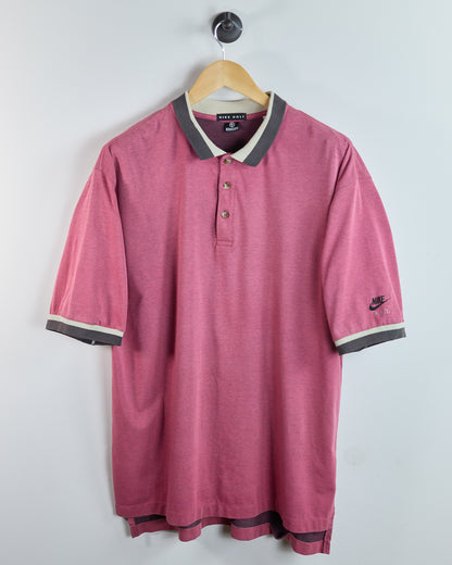80s to early 90s Nike Golf “Fit” Pink Polo (XL)