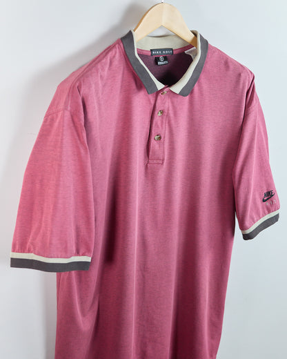80s to early 90s Nike Golf “Fit” Pink Polo (XL)