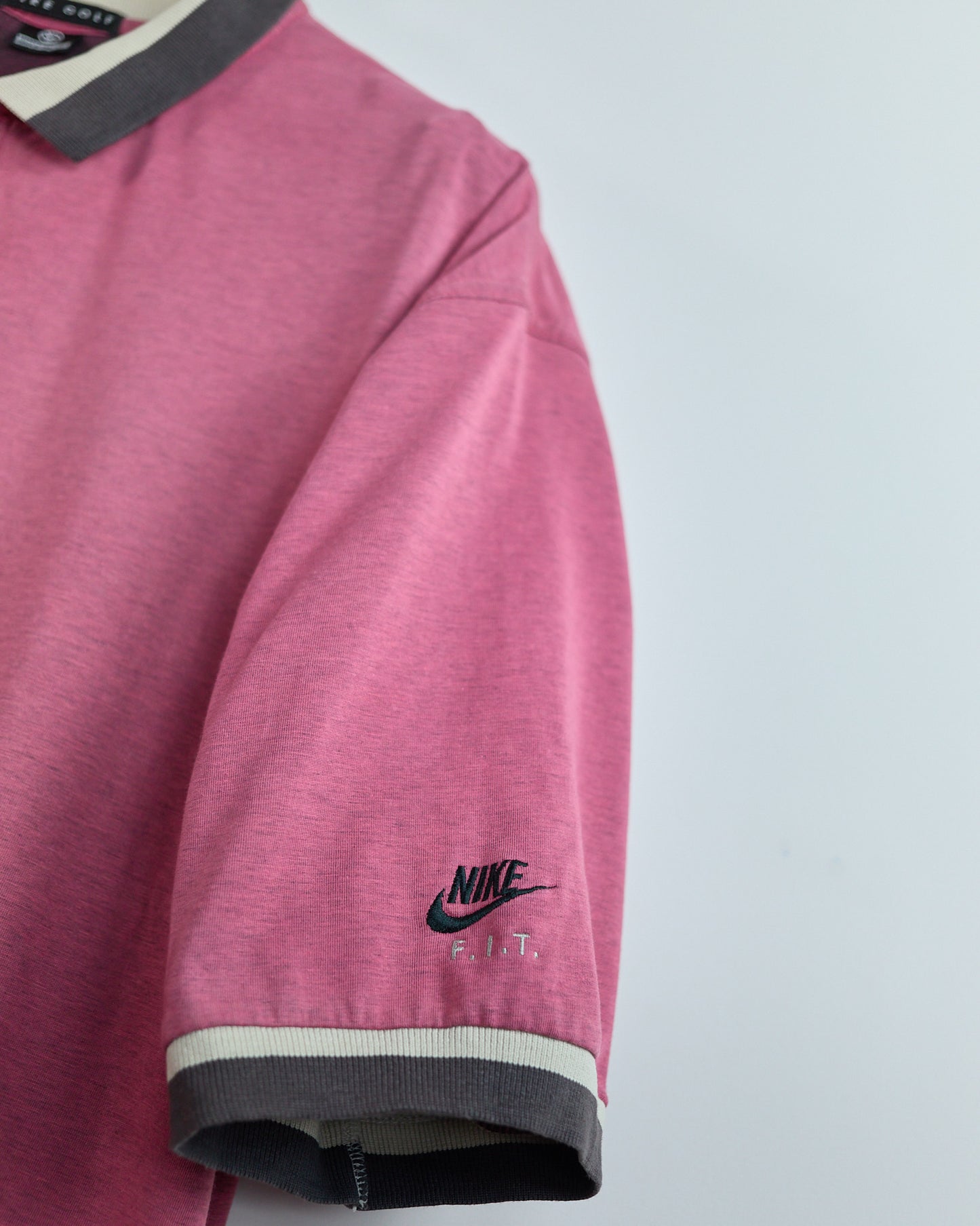 80s to early 90s Nike Golf “Fit” Pink Polo (XL)