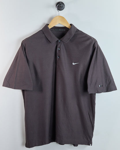 90s Nike Golf Tiger Woods Brown Polo (L)
