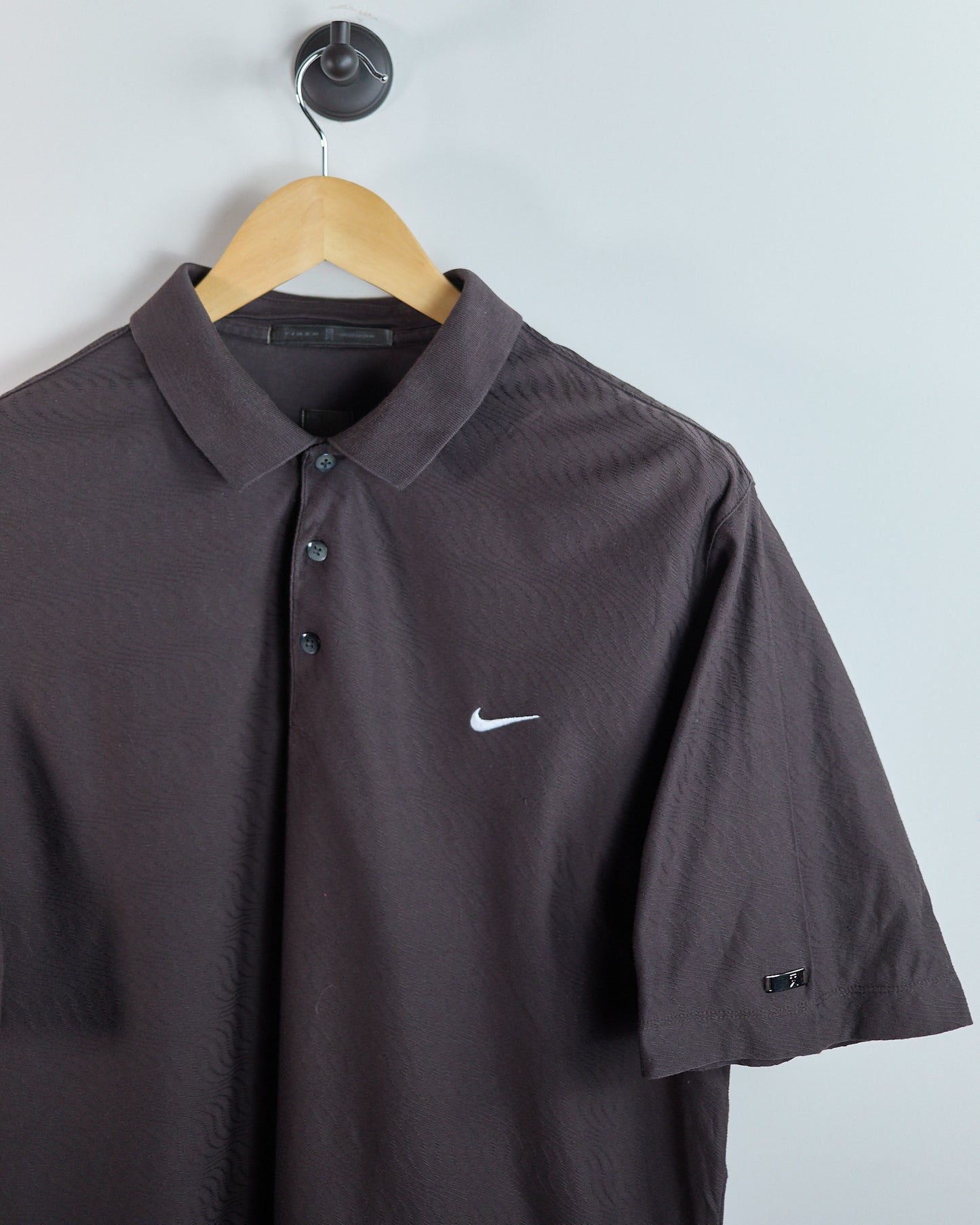 90s Nike Golf Tiger Woods Brown Polo (L)