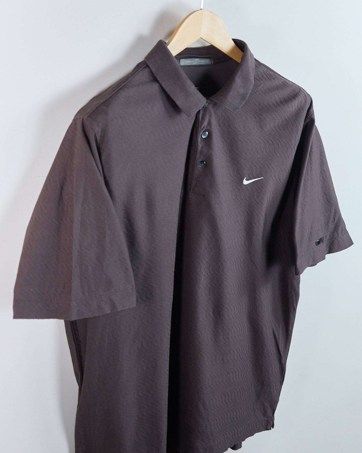 90s Nike Golf Tiger Woods Brown Polo (L)