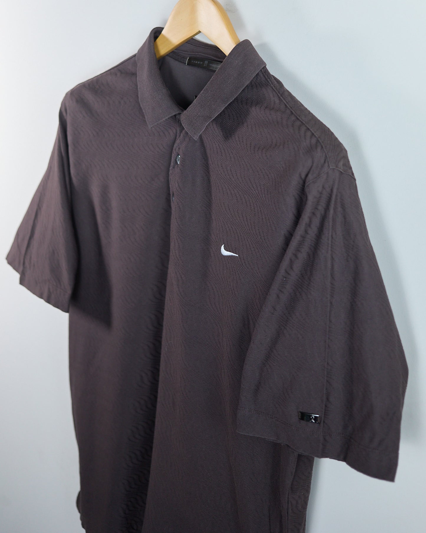 90s Nike Golf Tiger Woods Brown Polo (L)