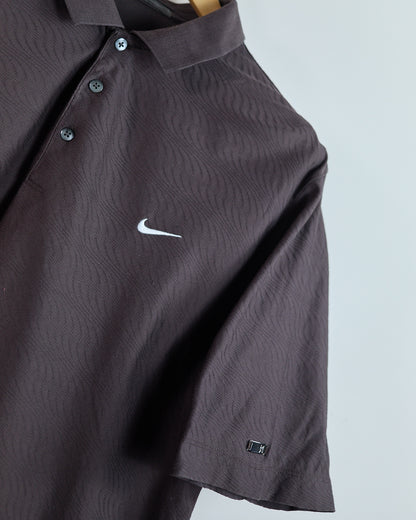 90s Nike Golf Tiger Woods Brown Polo (L)