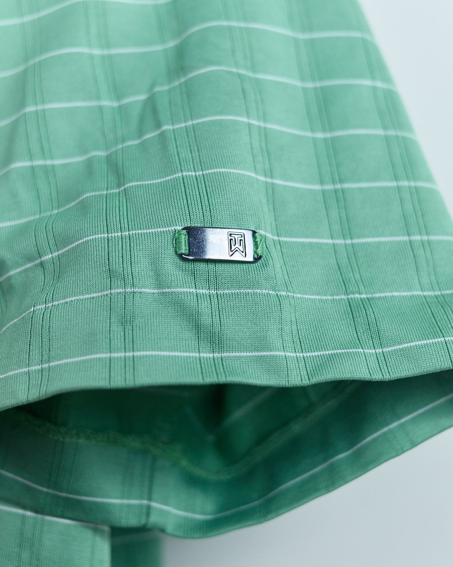 00s Nike Golf Tiger Woods Green/White Polo (XL)