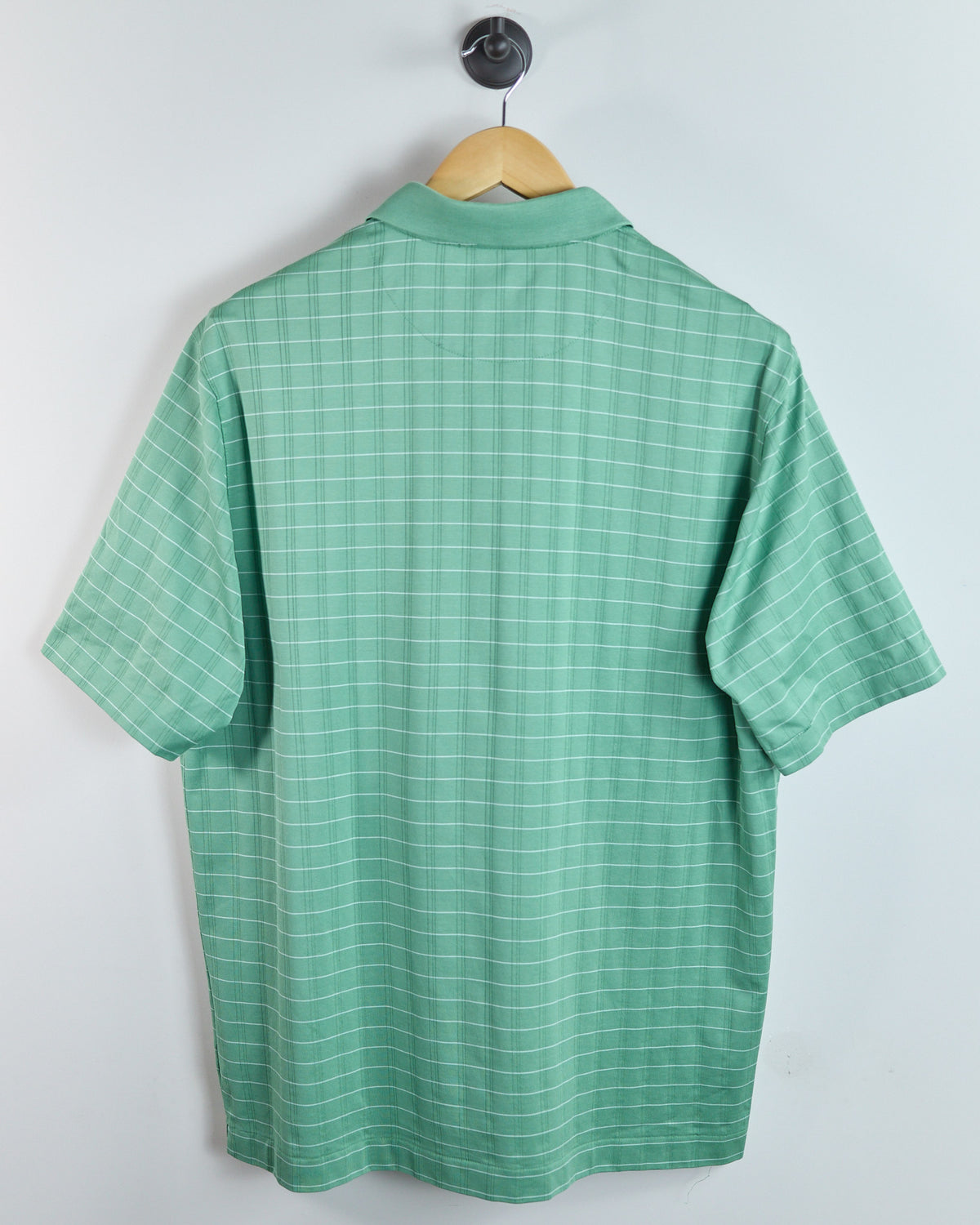 00s Nike Golf Tiger Woods Green/White Polo (XL)