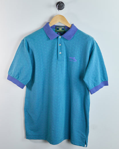 90s Pebble Beach Teal Pebble Beach Polo (M)
