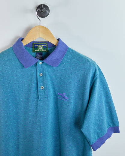 90s Pebble Beach Teal Pebble Beach Polo (M)