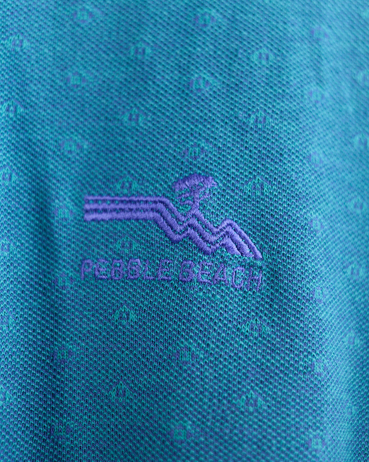90s Pebble Beach Teal Pebble Beach Polo (M)