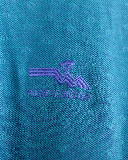 90s Pebble Beach Teal Pebble Beach Polo (M)