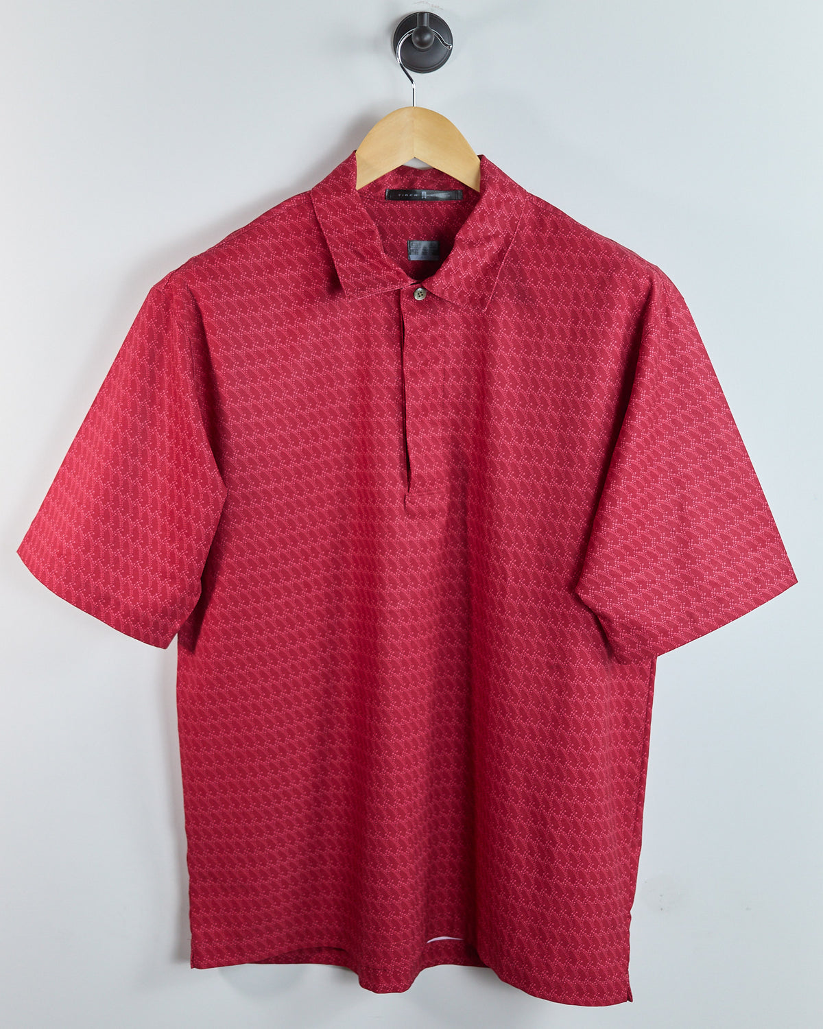 00s Nike Golf Tiger Woods Red/Pink Polo (M)