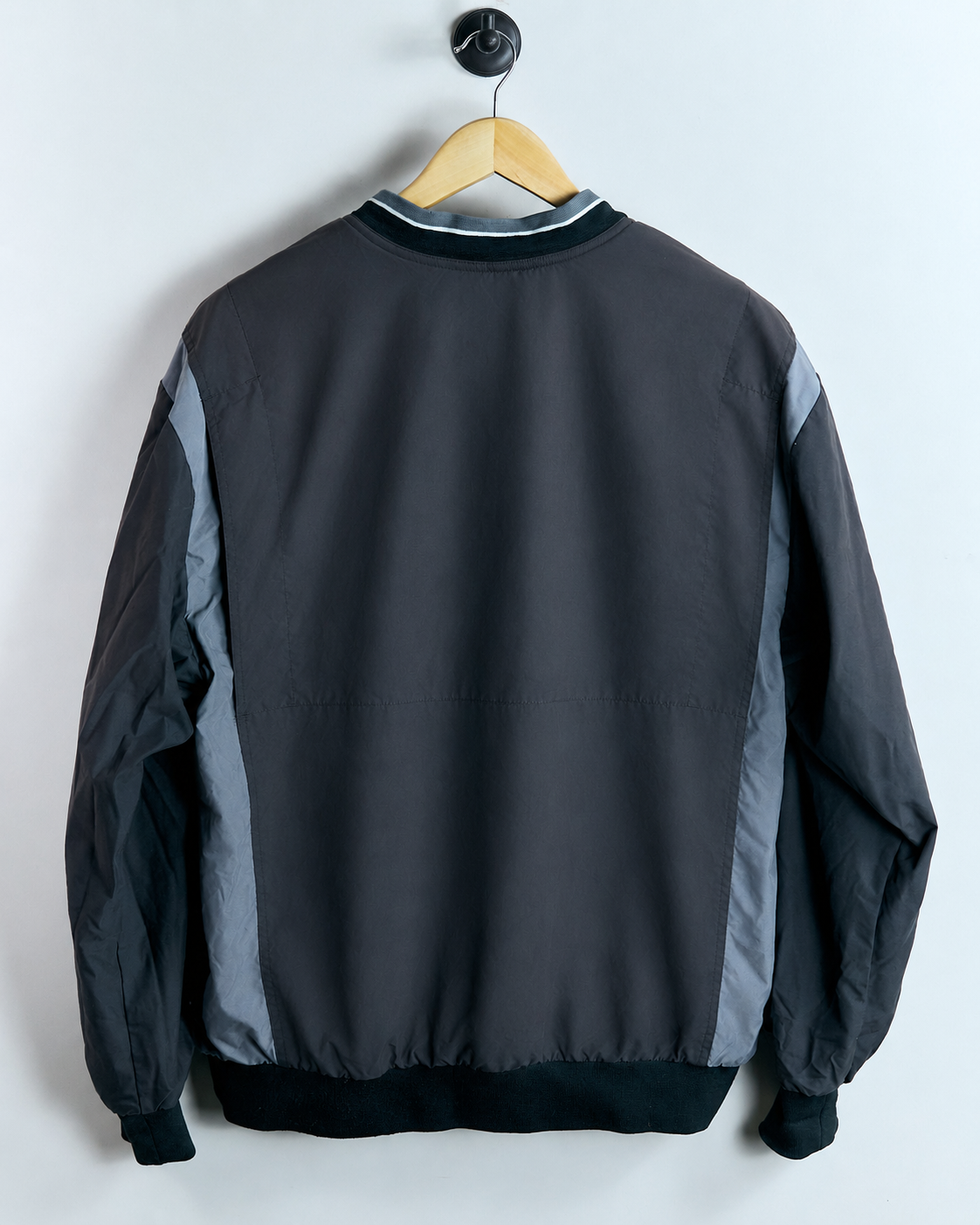 90s Nike Golf Black/Grey V Neck Windbreaker (XL)
