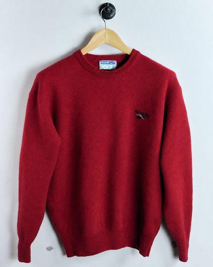 90s Reebok Red Wool Jumper (XL)