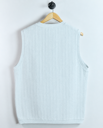 90s Nike Shield Logo Grey V Neck Vest (XL)