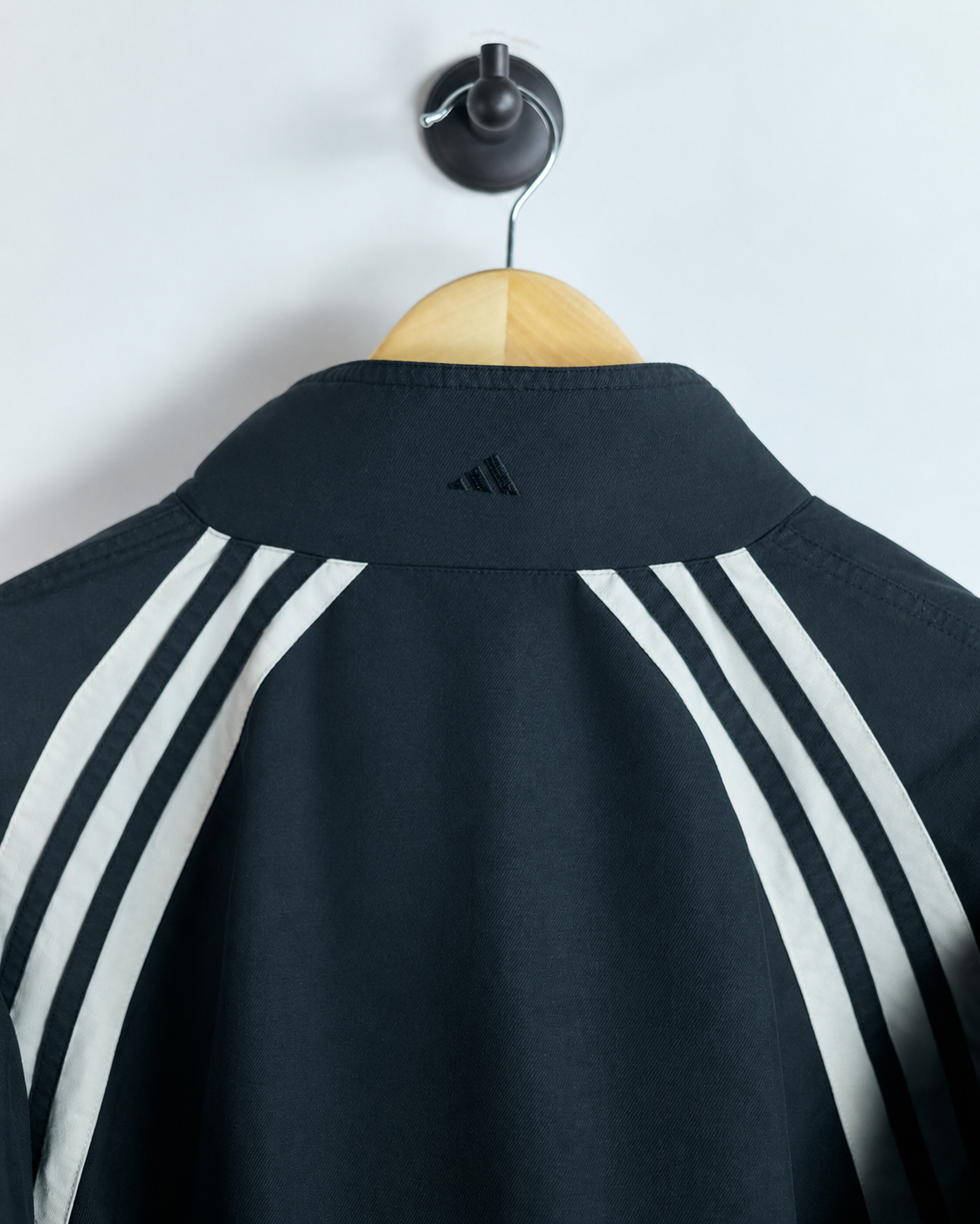90s Adidas Black/Cream Full Zip Jacket (XL)