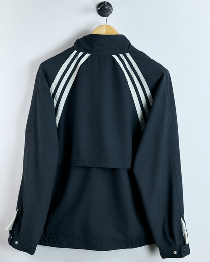 90s Adidas Black/Cream Full Zip Jacket (XL)